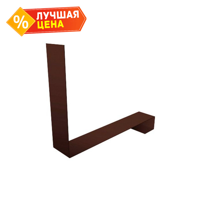 Планка примыкание нижнее к трубе для Кликфальц Pro 0,45 Drap ST RAL 8017 шоколад