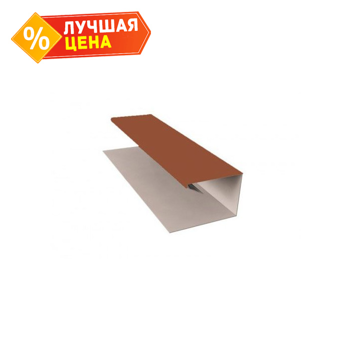 J-Профиль 12мм 0,45 Drap RAL 8004 терракота