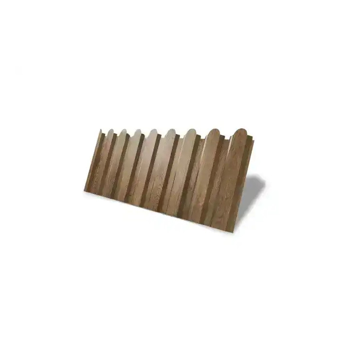 Профнастил С20В фигурный 0,45 PT-Double Elite с пленкой Antique Wood