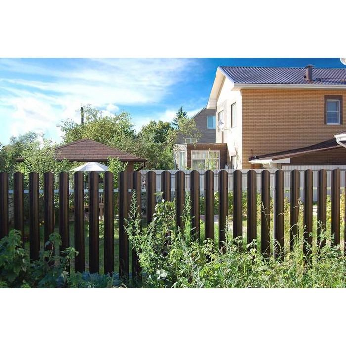 Штакетник Прямоугольный Grand Line 0,45 Print-double Elite Golden Wood Golden Wood | 1.8 м - фото №3