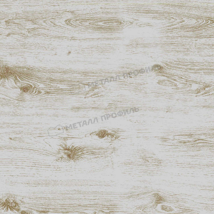 Штакетник Металл Профиль ELLIPSE-T 0,5 ECOSTEEL® матовый Беленый Дуб - фото №2